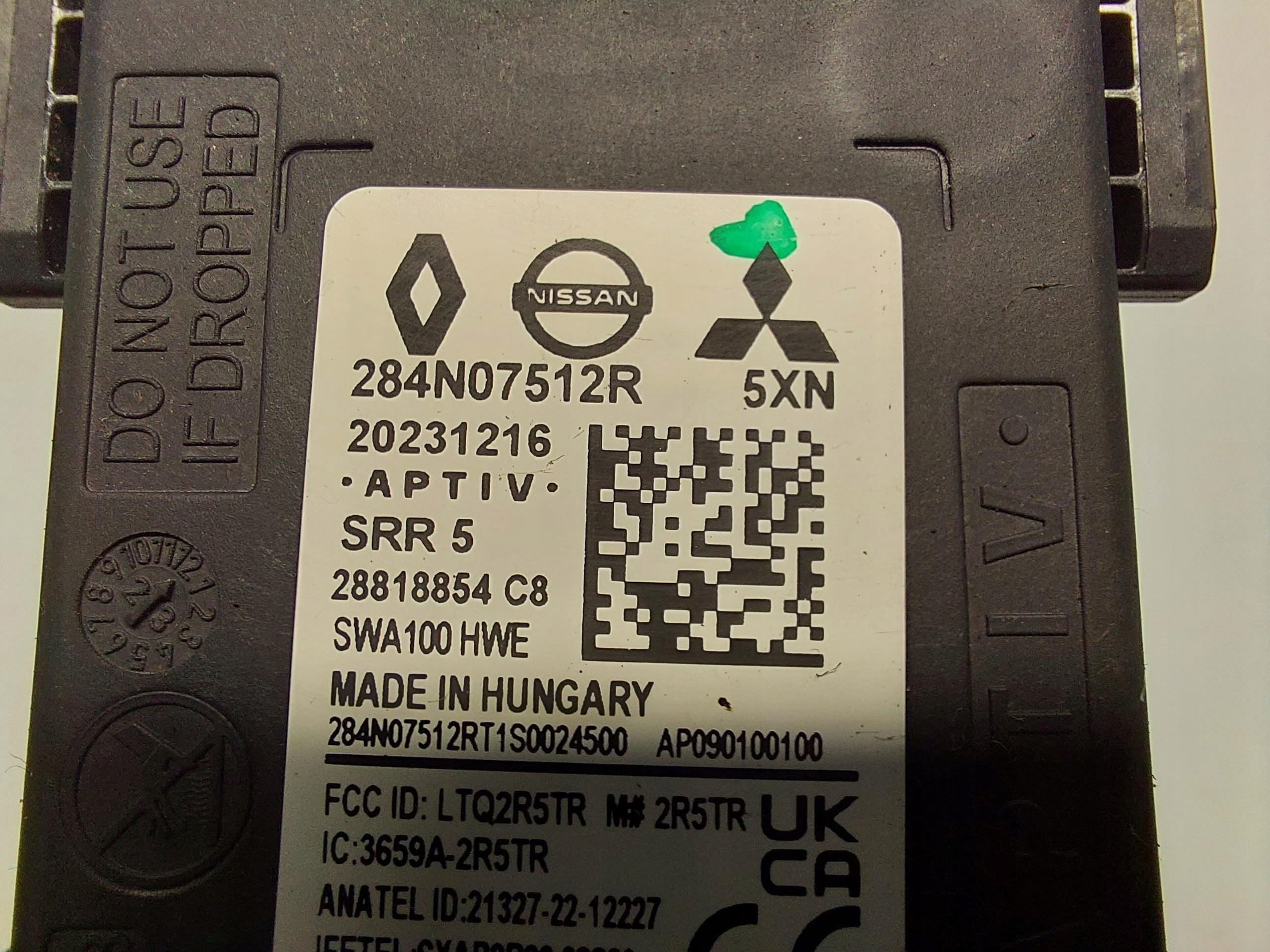 RENAULT Austral E Radar asystent martwego pola rear part right 284N07512R