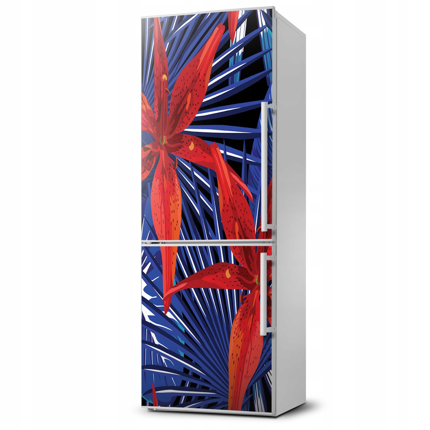 

Foto Magnes na lodówkę Tropikalne kwiaty 60x180