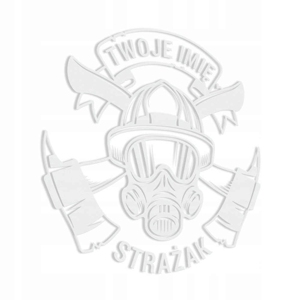 

Naklejka Strażak z imieniem 12x12