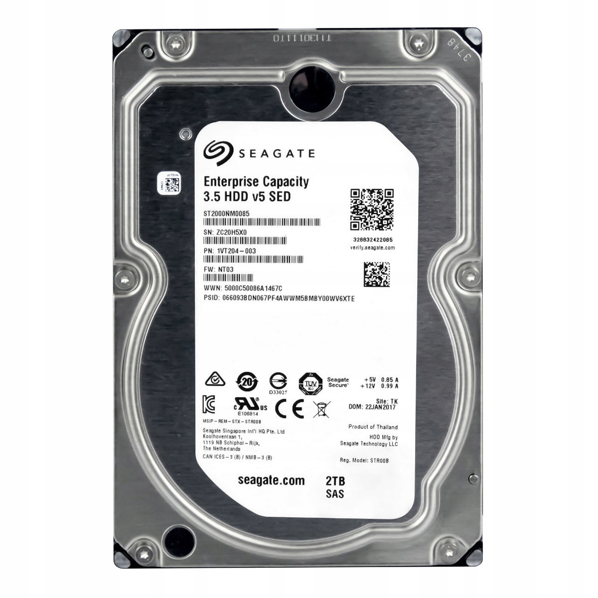 Seagate 2TB 7.2K 128MB SAS-3 3.5'' ST2000NM0085 Sed