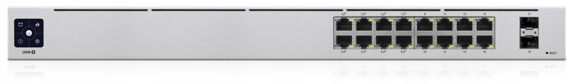 Switch Ubiquiti UniFi Standard 16 PoE 18p PoE (PoE+: 8;) řízený gigabitový