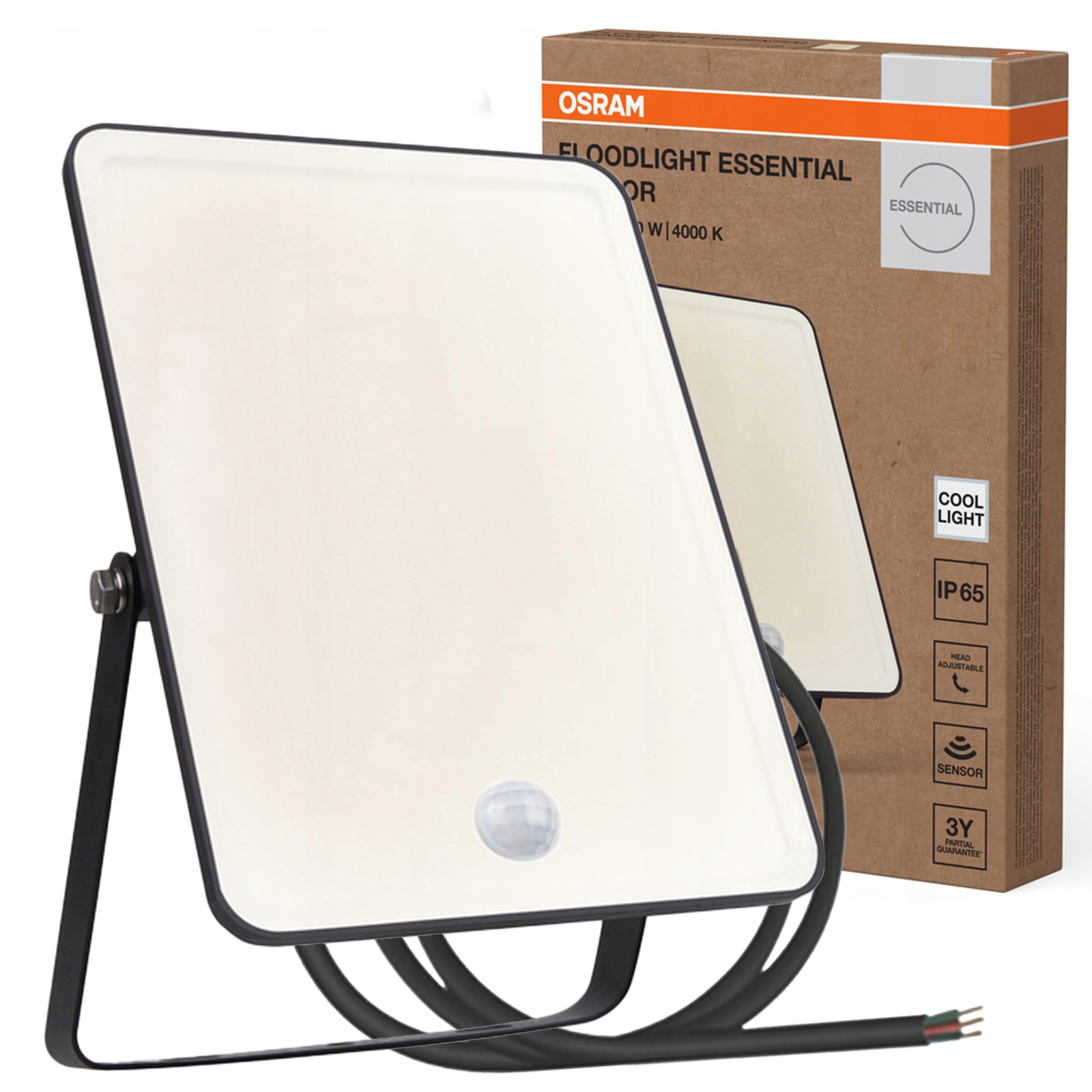 Led reflektor Halogenový senzor pohybu soumraku 50W 4750lm 4000K