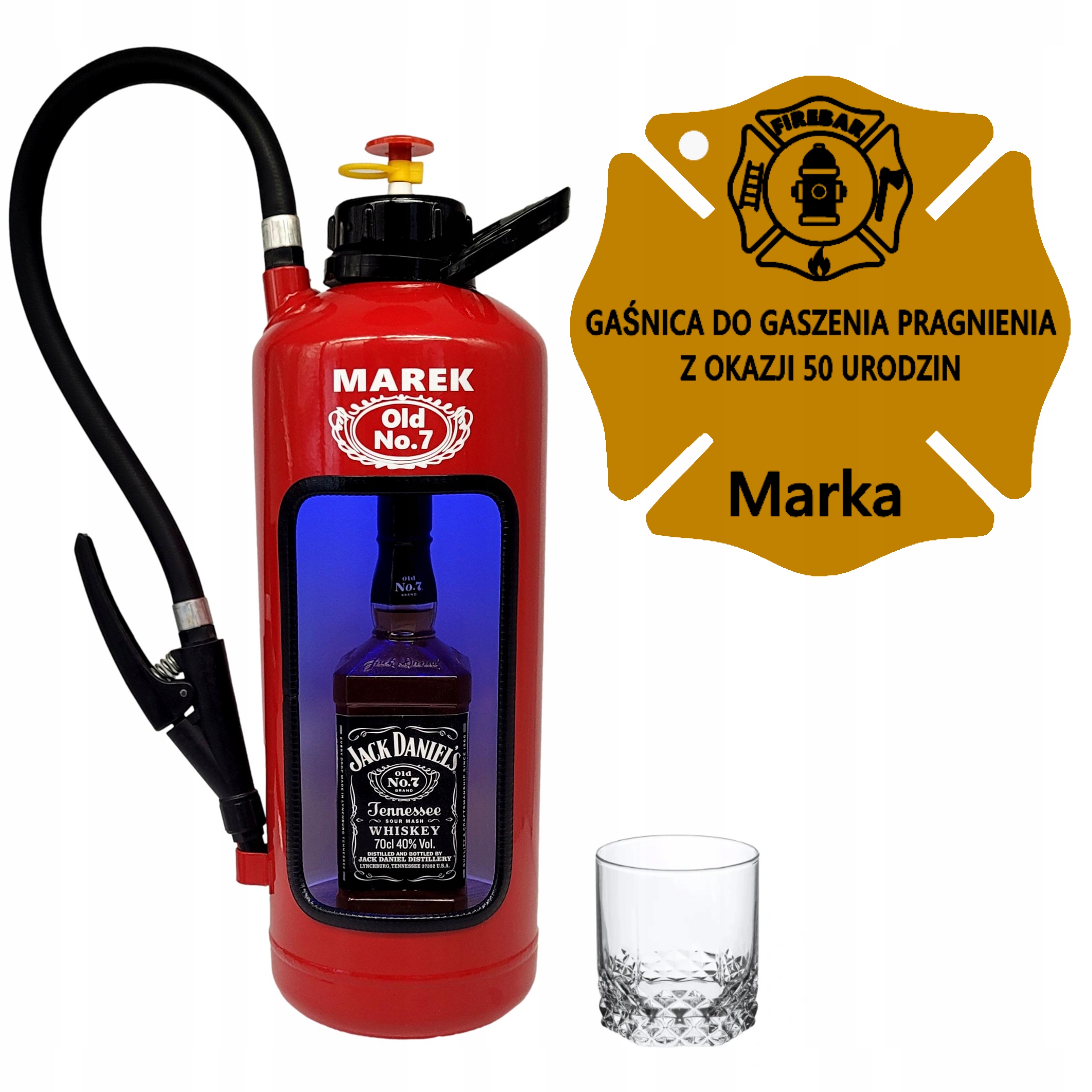 Dárek K Narozeninám Hasicí Přístroj Barová Skříňka Pro Chlapa Hasiče Chlapce 18-99