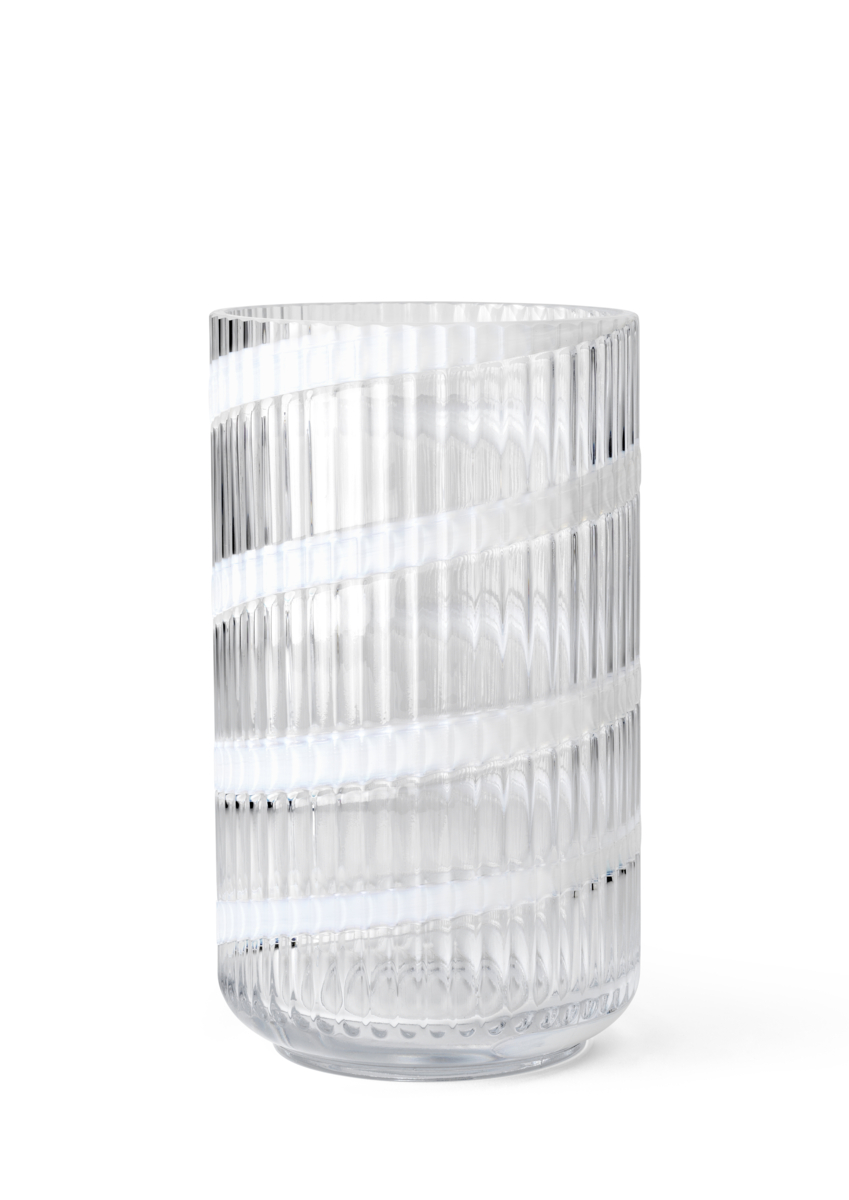 Lyngby Porcelain Lyngby Váza Sklenená 25 cm Swirl