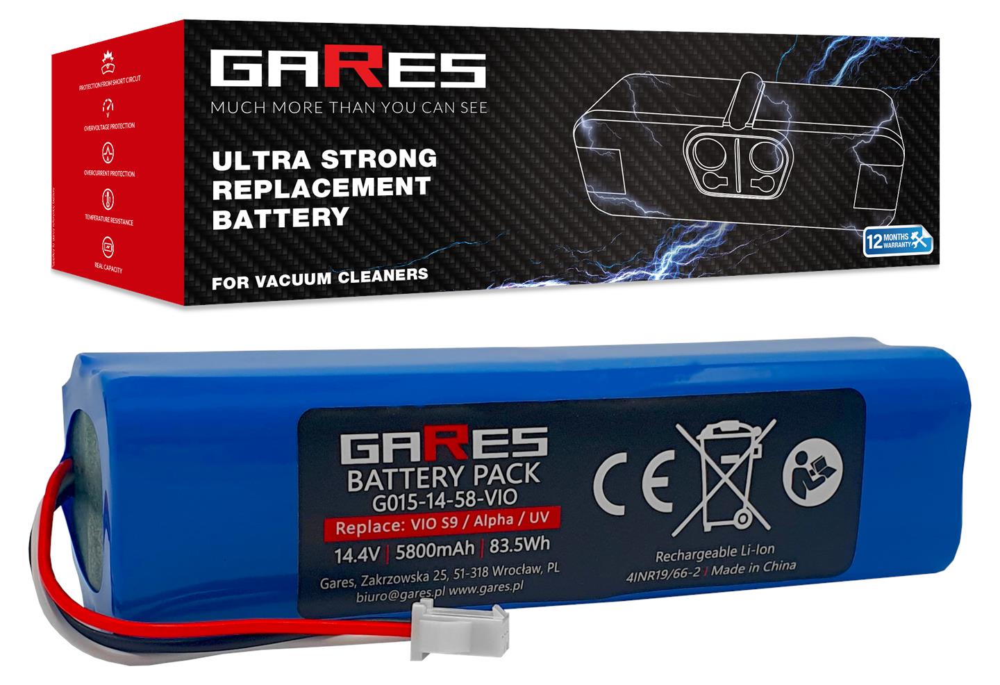 Baterie Akumulátor pro Xclea H30 Plus 14,4V 5,8Ah