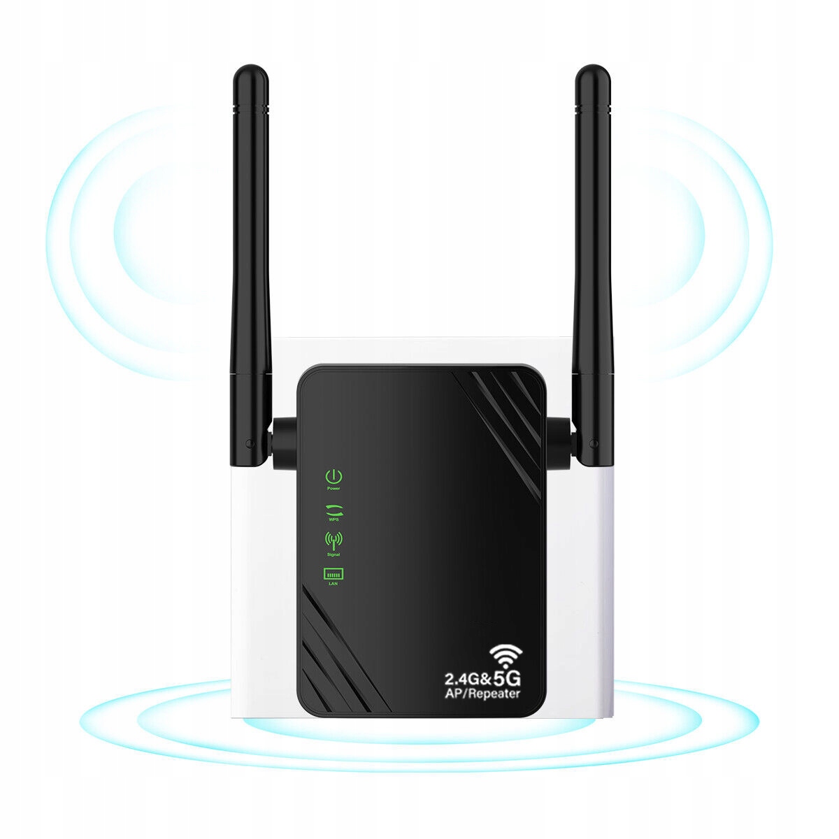 Zesilovač Signálu Wi-fi Výkonný Opakovač 1200MB/S 2.4GGHZ 5GHZ Dvoupásmový