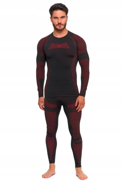 Pánska súprava termoaktívneho spodného prádla Veľkosť XL Farba Čierna/Červená Moraj