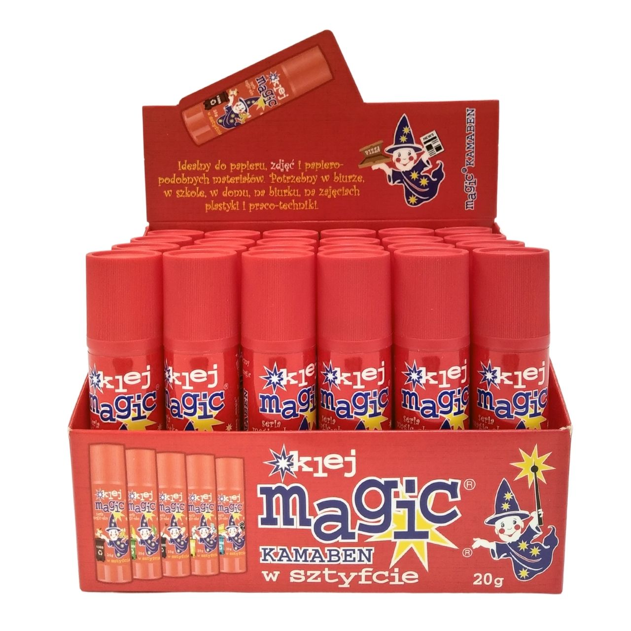 

Klej introligatorski Magic 20g 24 sztuki Kamaben