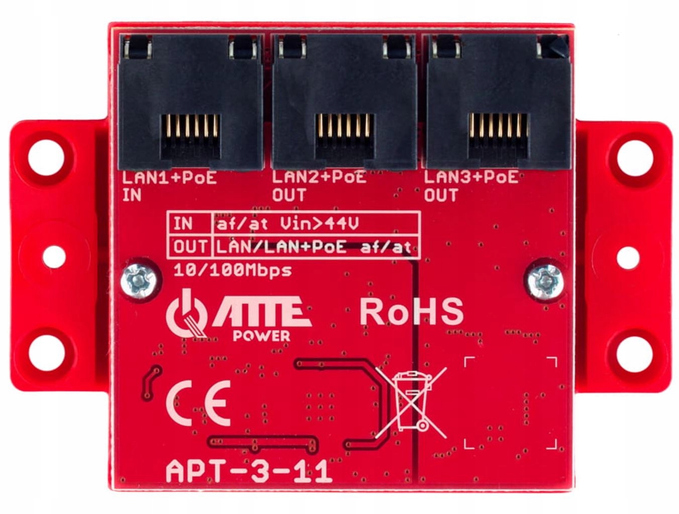 Switch Atte Power PoE XPOE-3-11A 3-portový