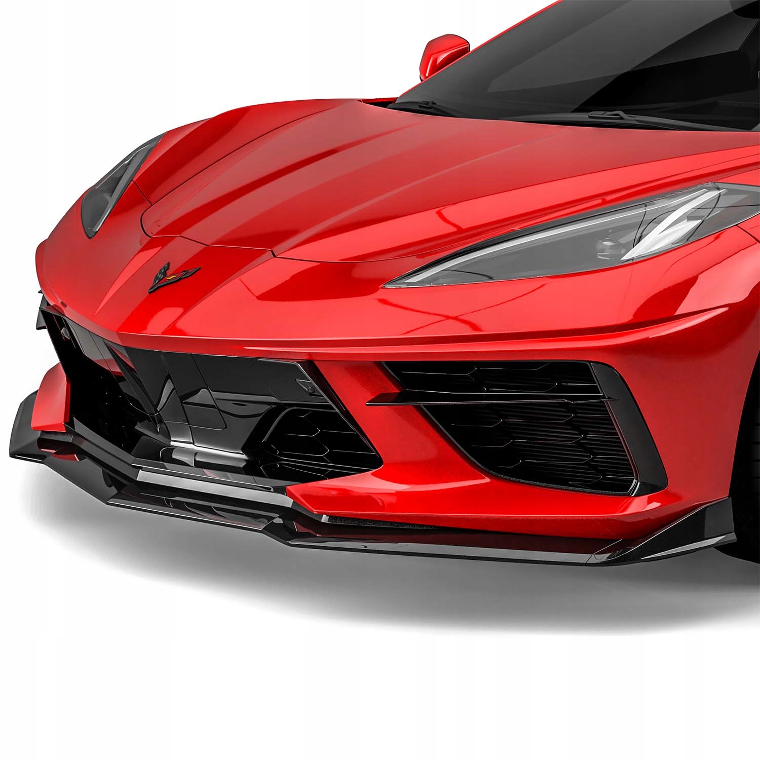 JGD-CORV20-CSVZR1 - Спойлер бампера VZR1 CORVETTE C8 2020-2022