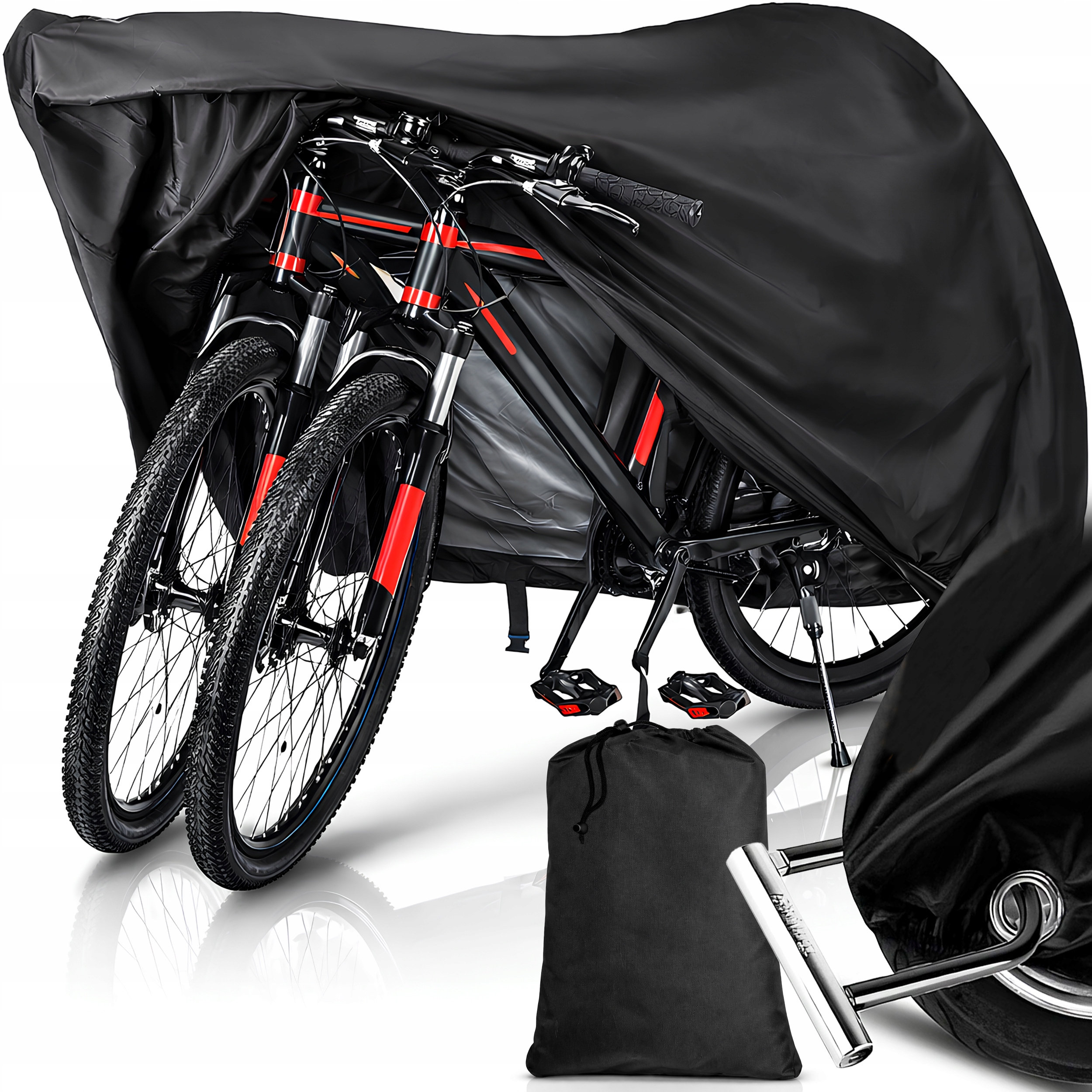 Pokrowiec na rower motor Wodoodporny Duży 250x125x95cm XXXL z klamrą