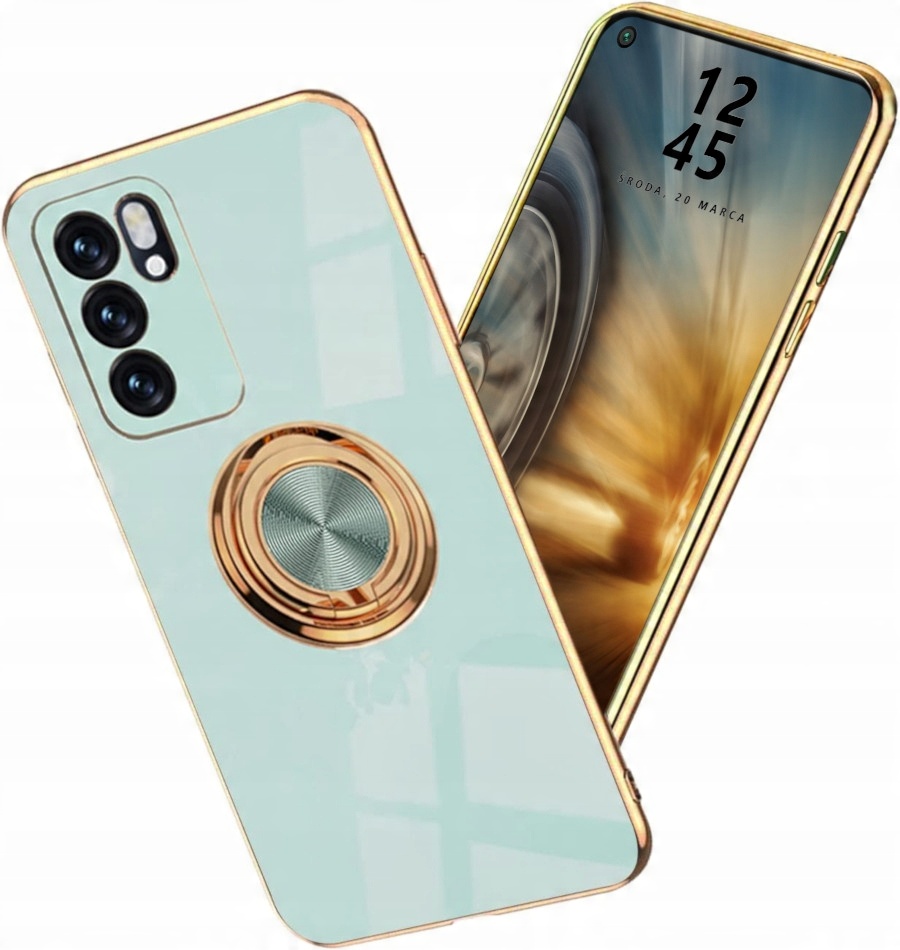 

Etui Ring Silicone Do Oppo Reno 6 5G Szkło