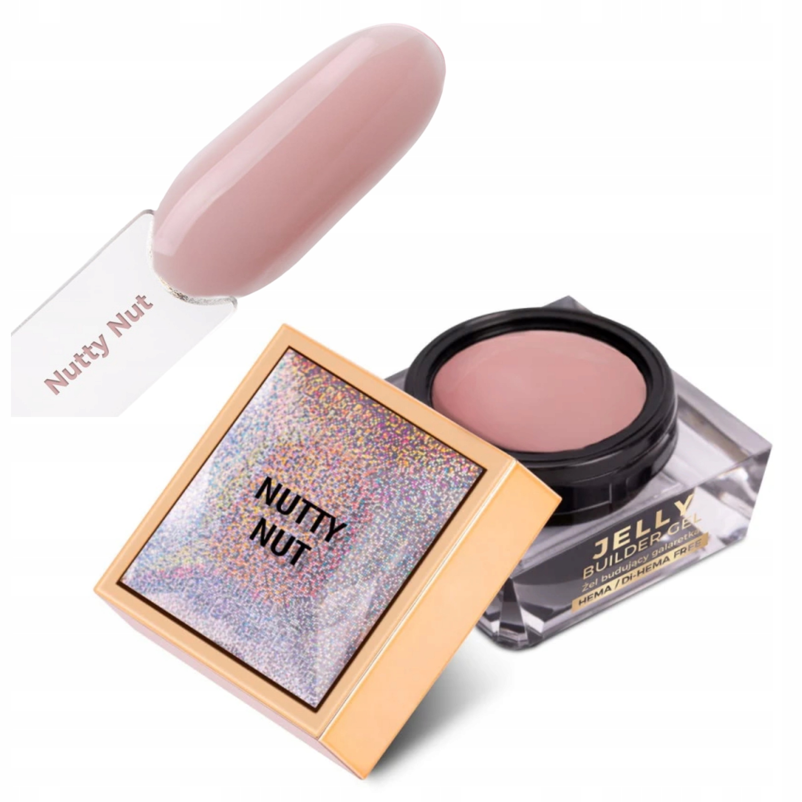 Żel budujący Galaretka do paznokci Nutty Nut Jelly Gel MollyNails