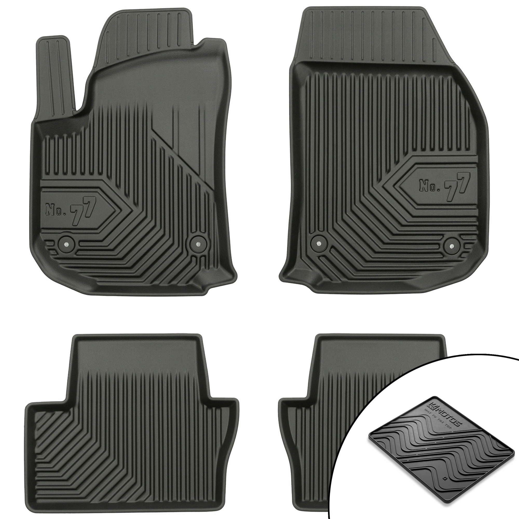 Dywaniki gumowe No.77 Opel Zafira B 2005-2014 mata