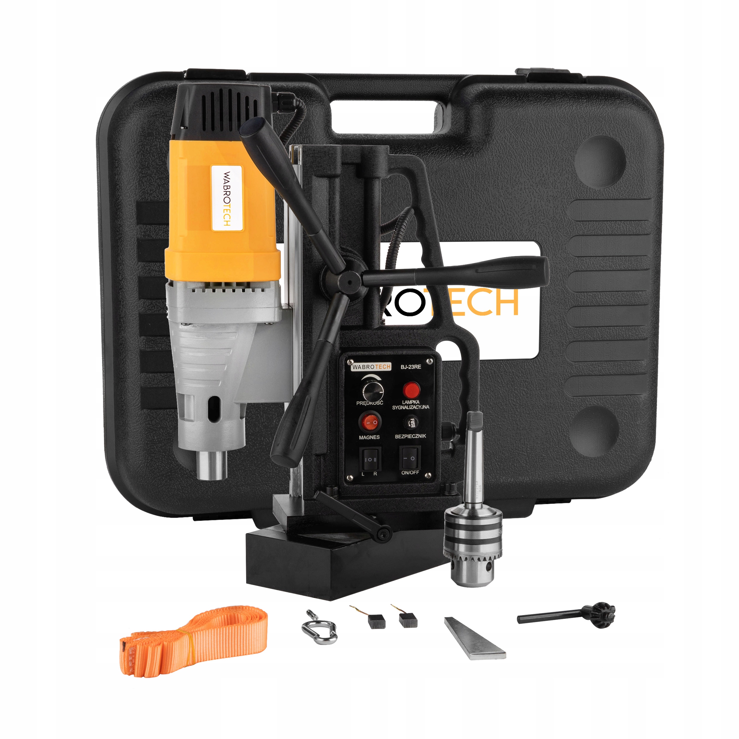 WIERTARKA MAGNETYCZNA MAGNESÓWKA MAGNESOWA ELEKTROMAGNETYCZNA 1880W MK FI50 Waga produktu z opakowaniem jednostkowym 19 kg