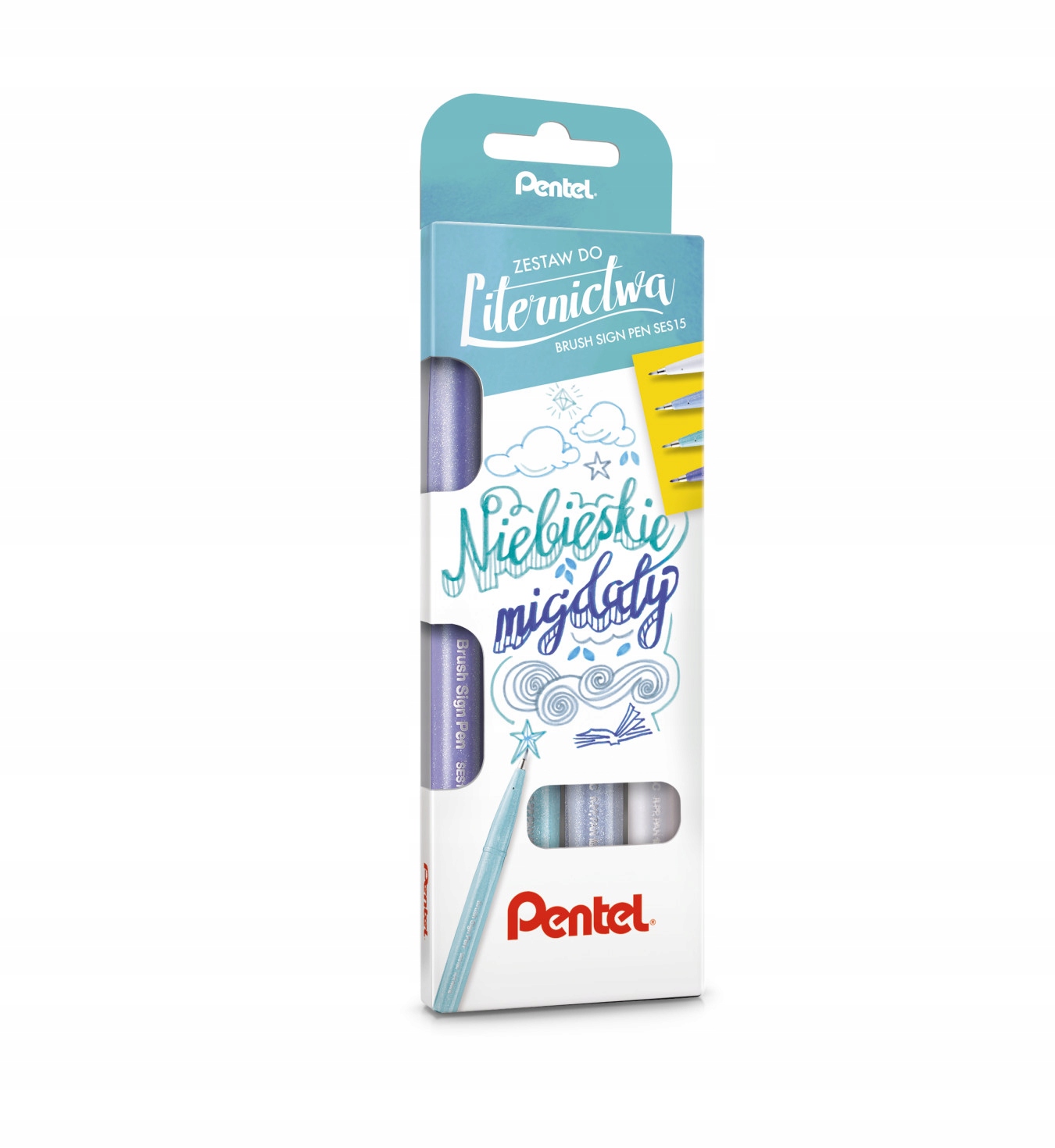 

Zestaw Pentel do Letteringu nieb. migdały (4 szt)