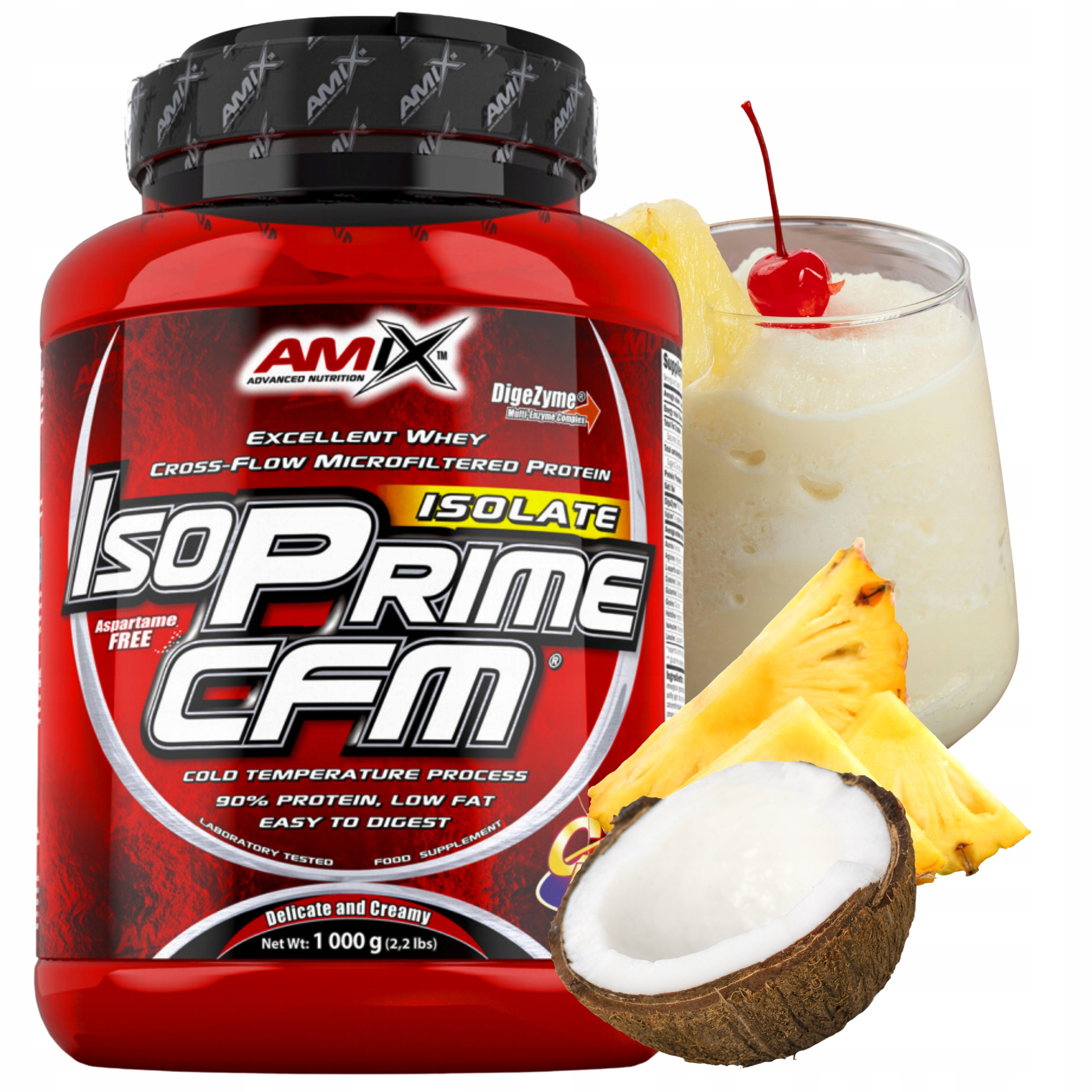 Amix Iso Prime Cfm 1kg Bez Cukru Pinacolada