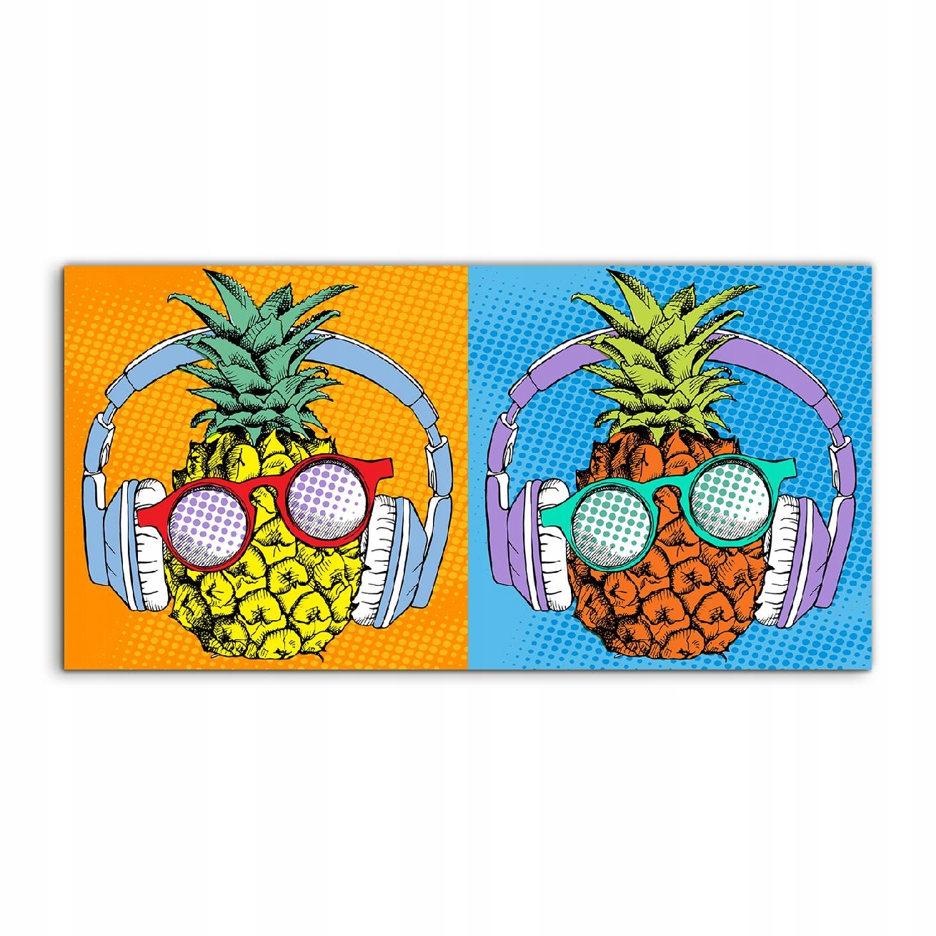Akrylový obraz 140x70 závesný Ananás Ovocie Plagát