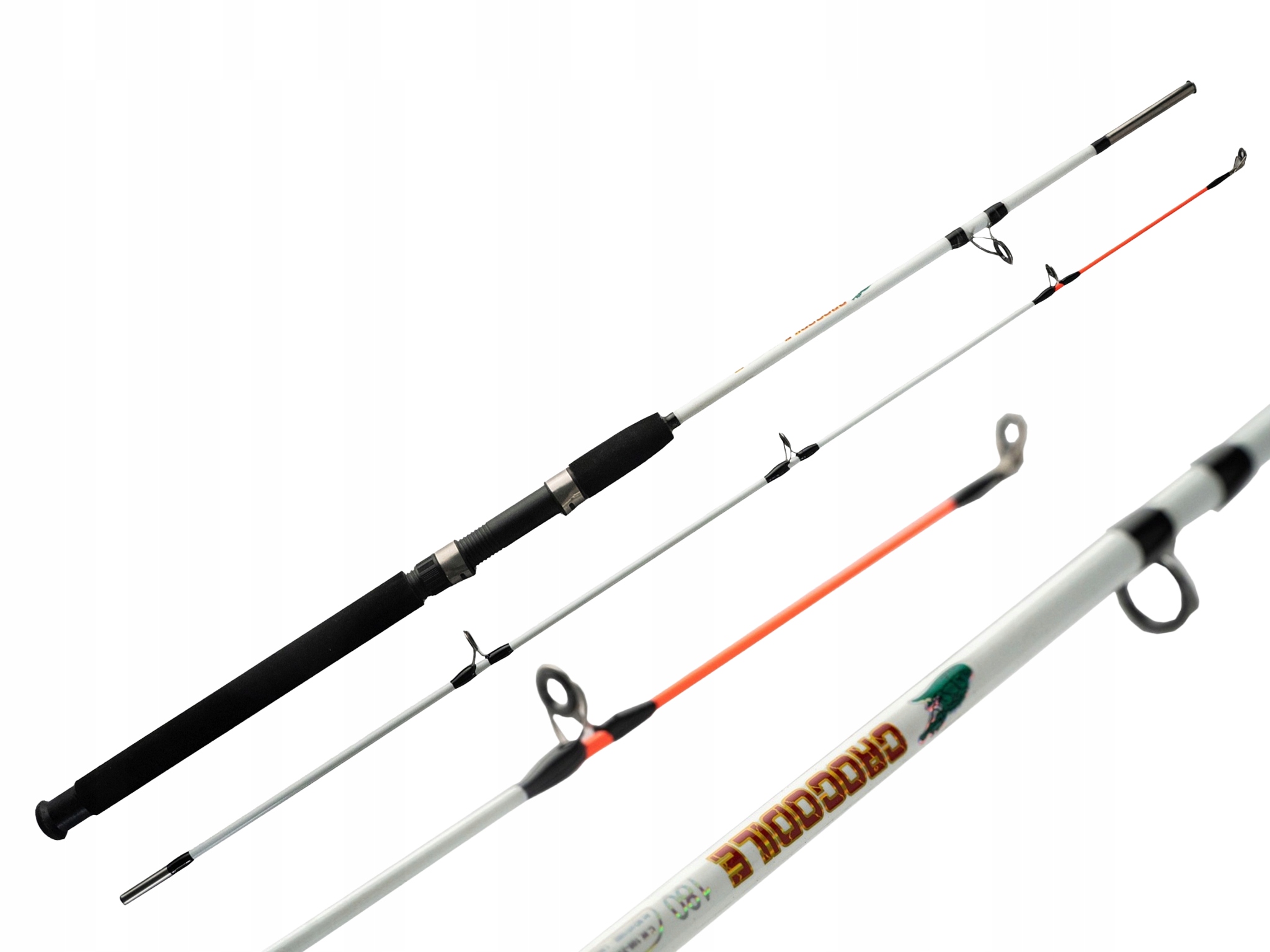 WĘDKA SPINNINGOWA CROCODILE 2.4M 100-250G ALUMINIOWA MOCNA HEAVY 120034
