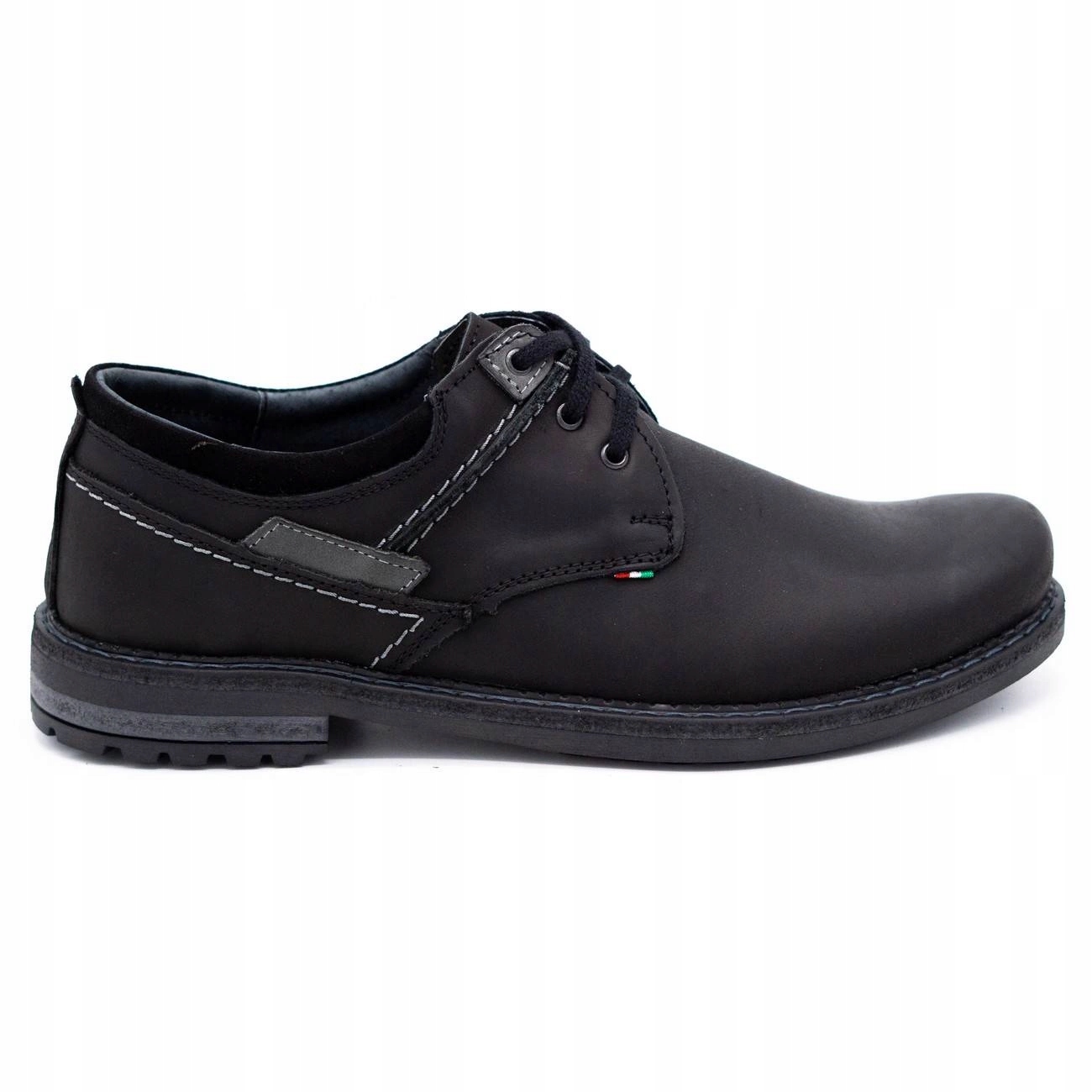 

Buty Męskie Polskie Skórzane Trzewiki 298GT 42