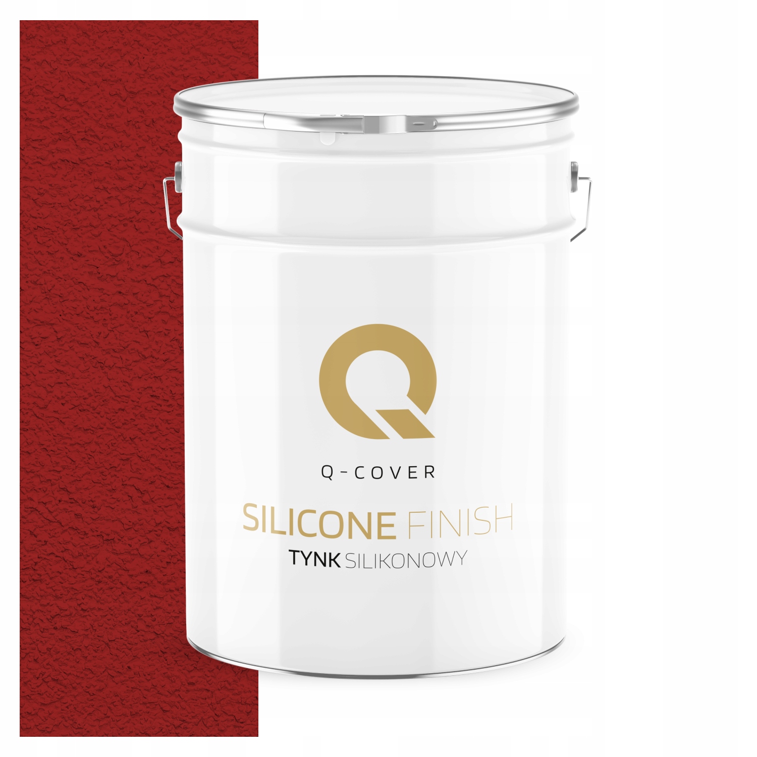 Silikónová Fasádna Omietka Červená 15KG Baranek Granulácia 1.5mm Ral 3001