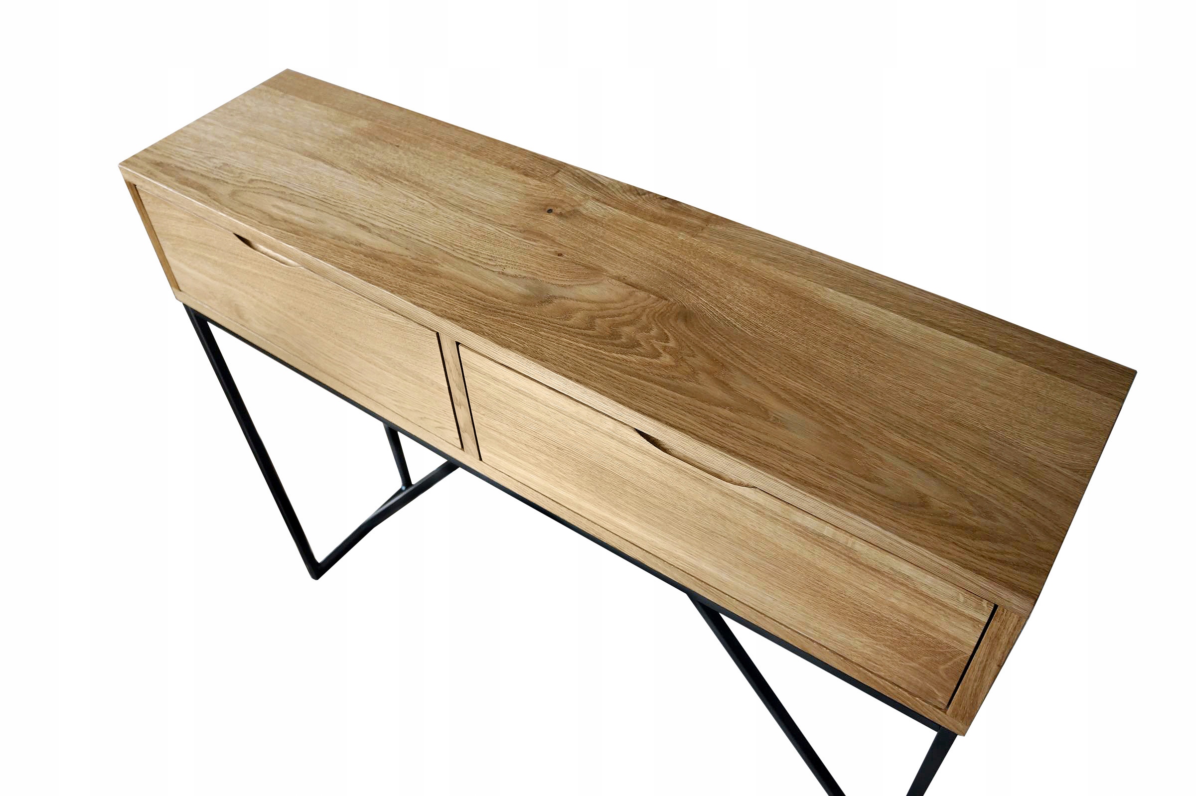 KONSOLA LOFT Z SZUFLADAMI 100 CM LITY DĄB Wysokość mebla 80 cm