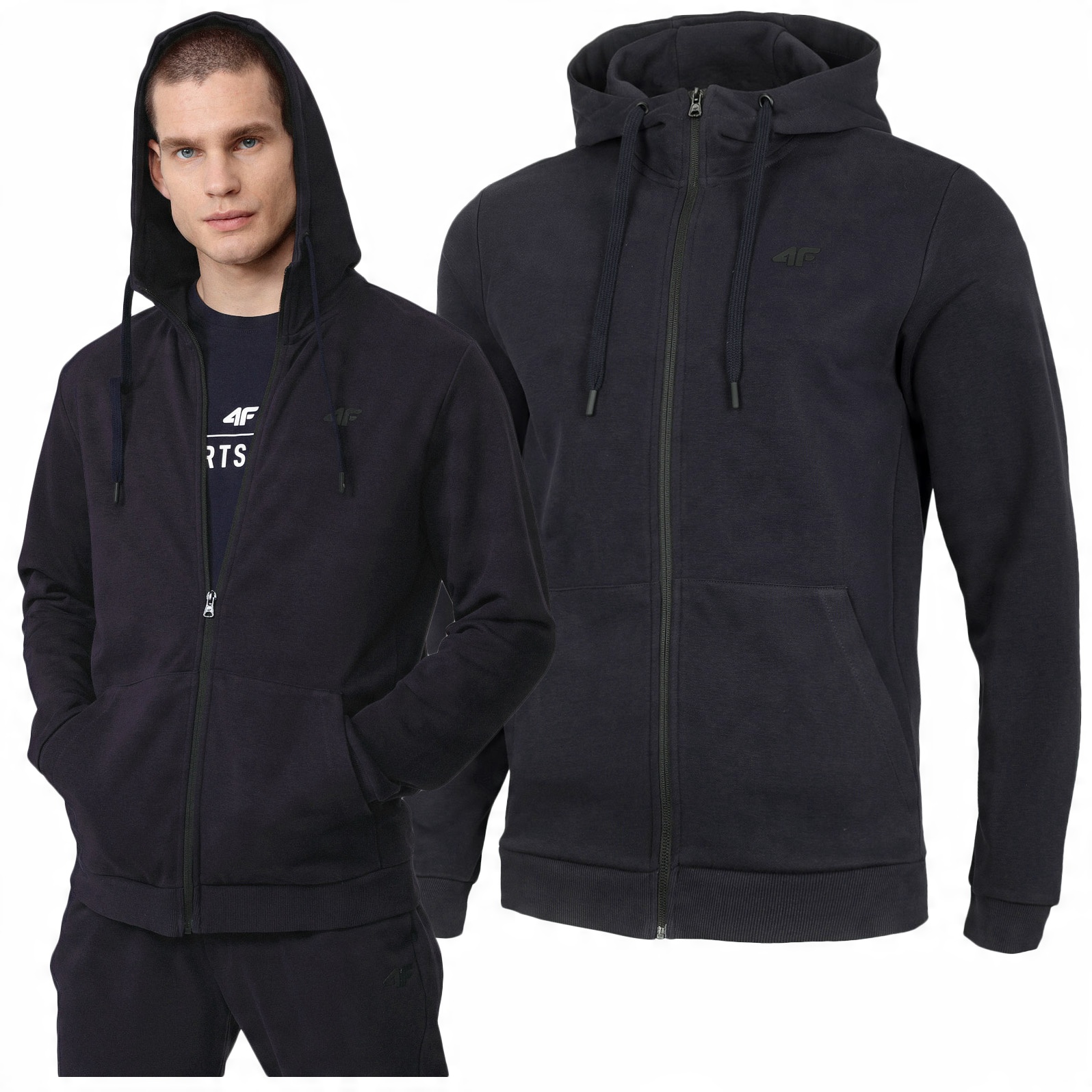 

Bluza męska 4F Rozpinana z Kapturem BLM353 L