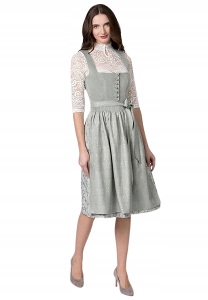 Heimatgwand Šaty Jednoduchá Zelená Plus Size 48 J5I