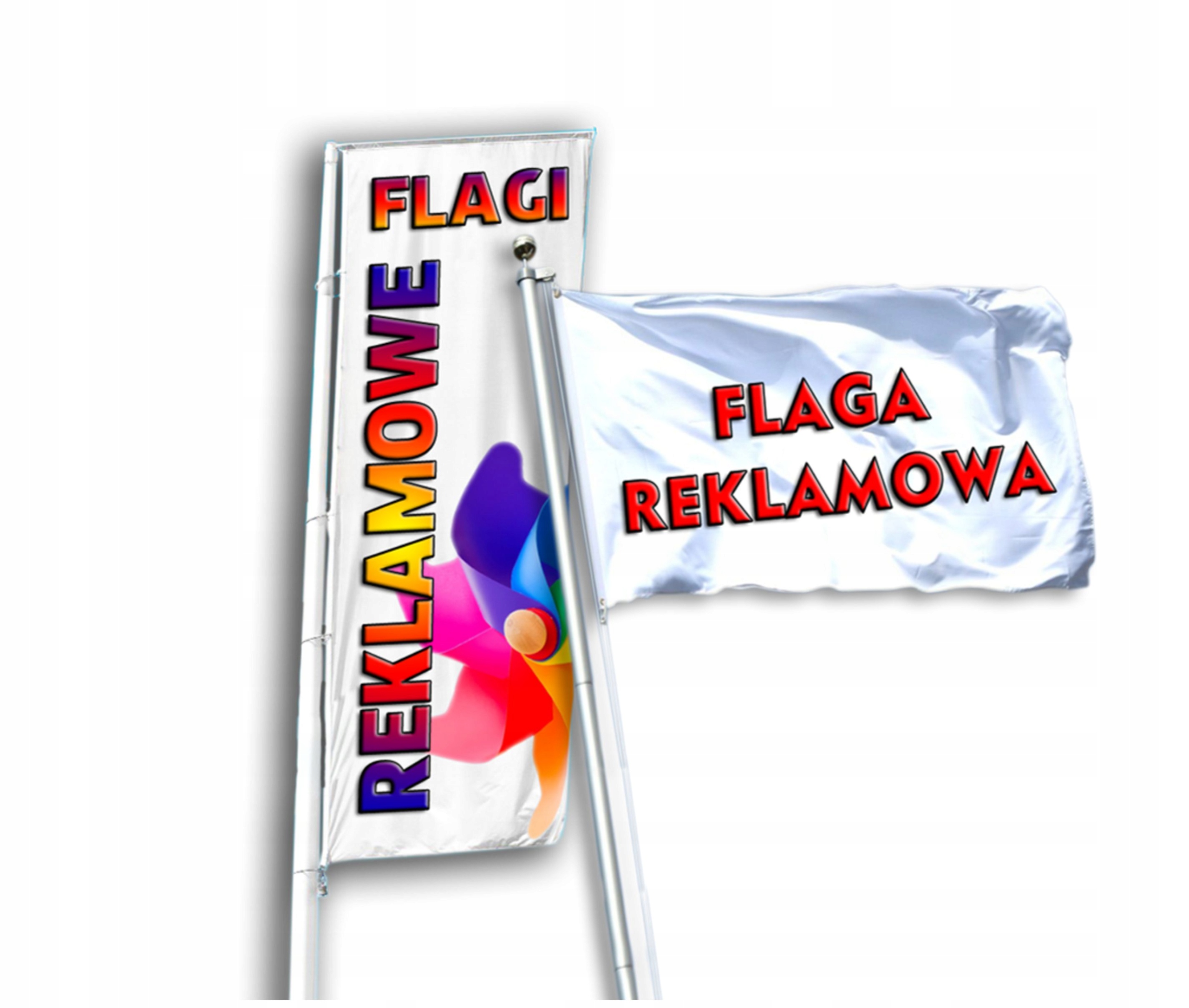 Flaga reklamowa 90x60cm firmowa Nadruk + Projekt Marka inny