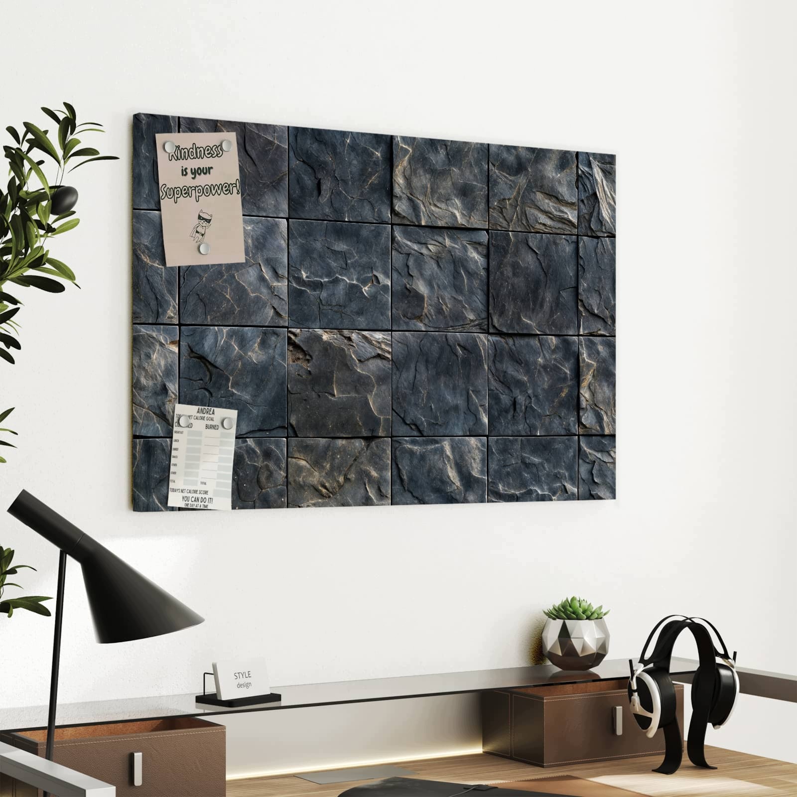 Magnetická tabule Plytki lupkové 60 × 40 cm