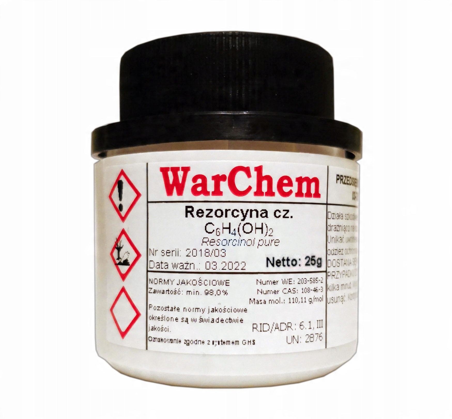 

Rezorcyna czysta 25g Warchem