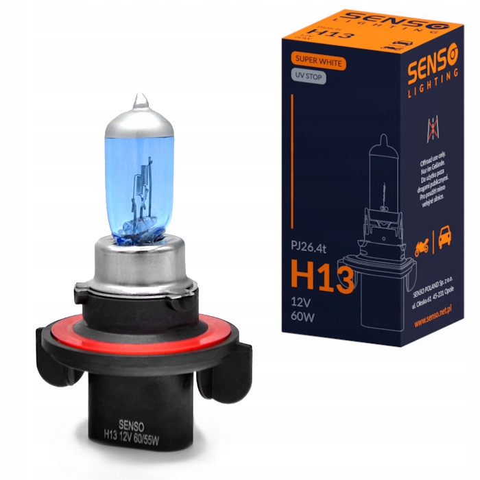 Żarówka Senso White H13 12V 60/55W PJ26.4t