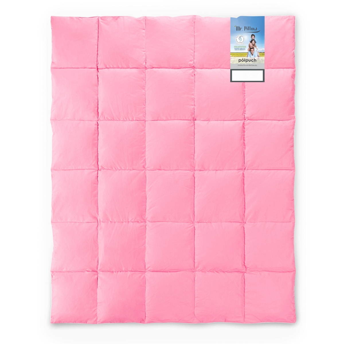 Prikrývka 135x200 Mr. Pillow Teplá Prírodná Zimná Exclusive Polopuchová Ružová