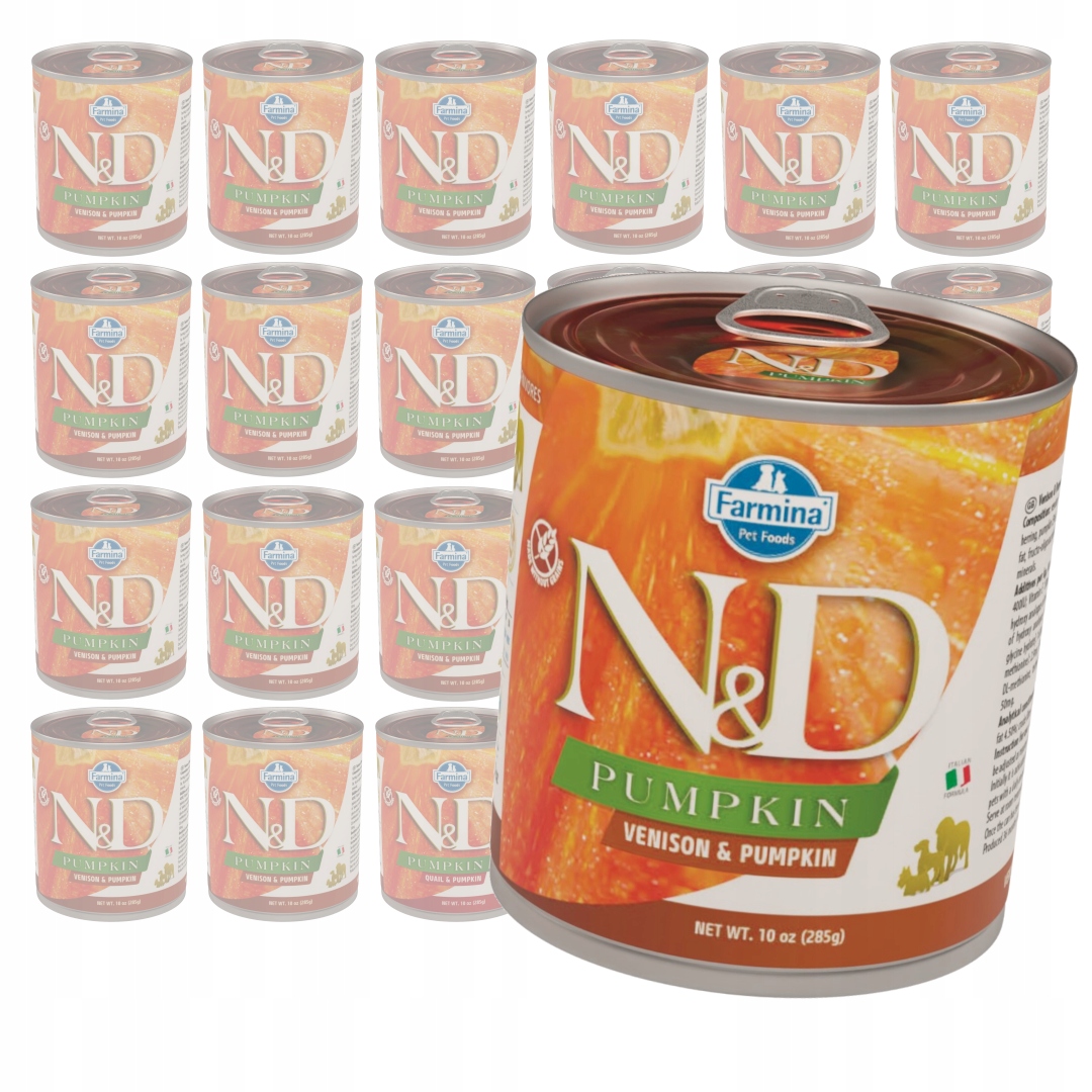 Levně Farmina N&d Dog Venison Pumpkin 24x285g Vlhké Krmivo pro psy Jeleny a Dýně