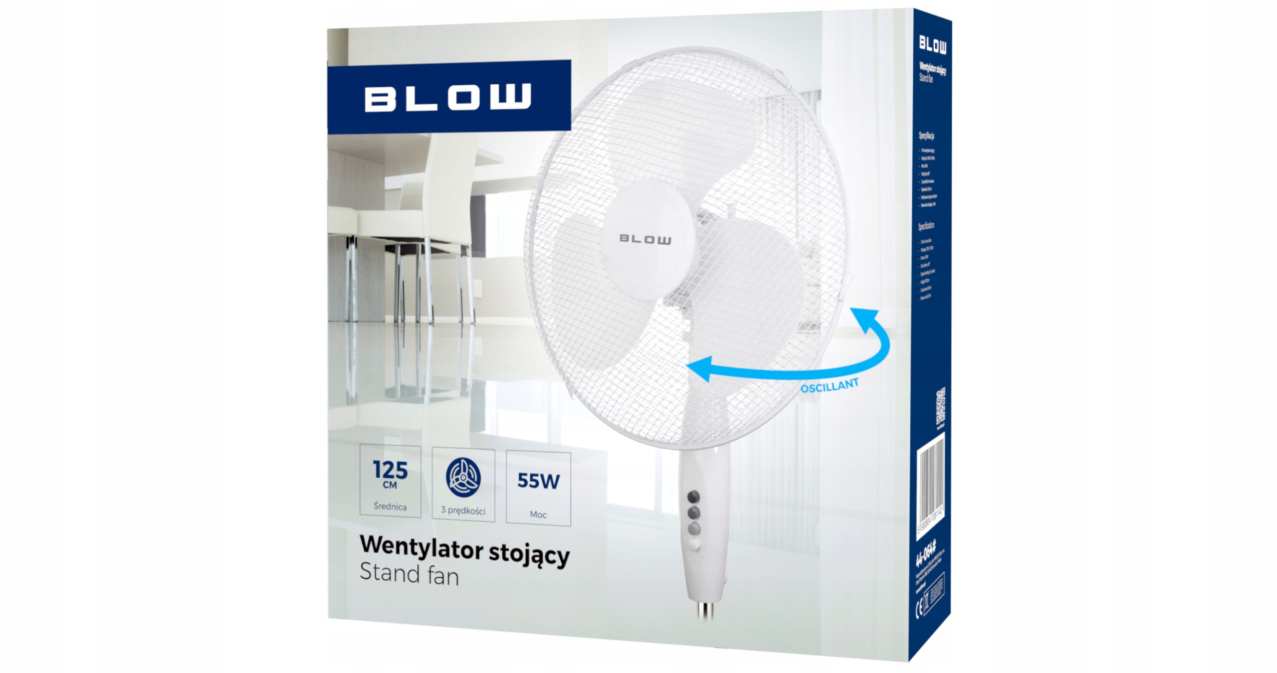 OUTLET WIATRAK WENTYLATOR PODŁOGOWY STOJĄCY MOCNY Rodzaj wentylatora podłogowy