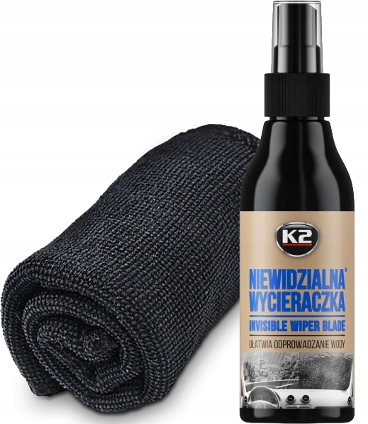NIEWIDZIALNA WYCIERACZKA PŁYN SPRAY K2 150ML POWŁOKA HYDROFOBOWA MIKROFIBRA