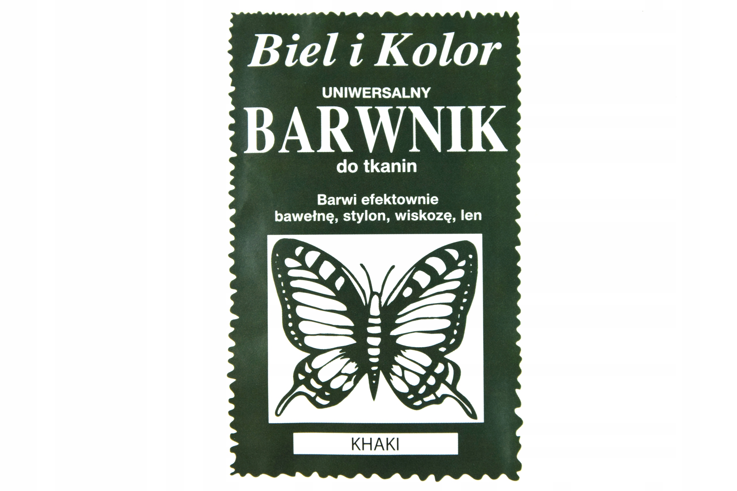 

Barwnik do tkanin Biel i kolor khaki