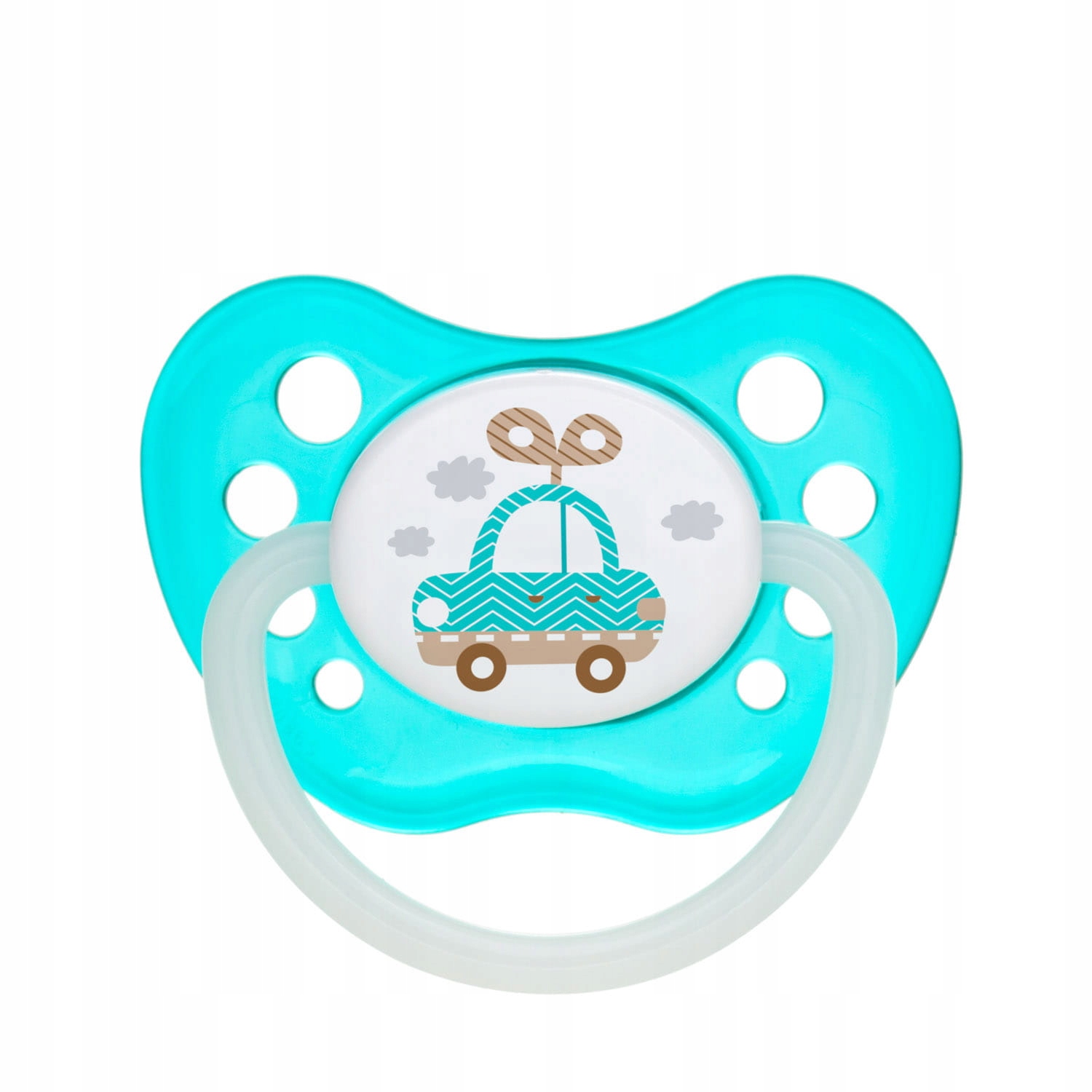 Smoczek kauczukowy 0-6 anatomiczny Toys turkus