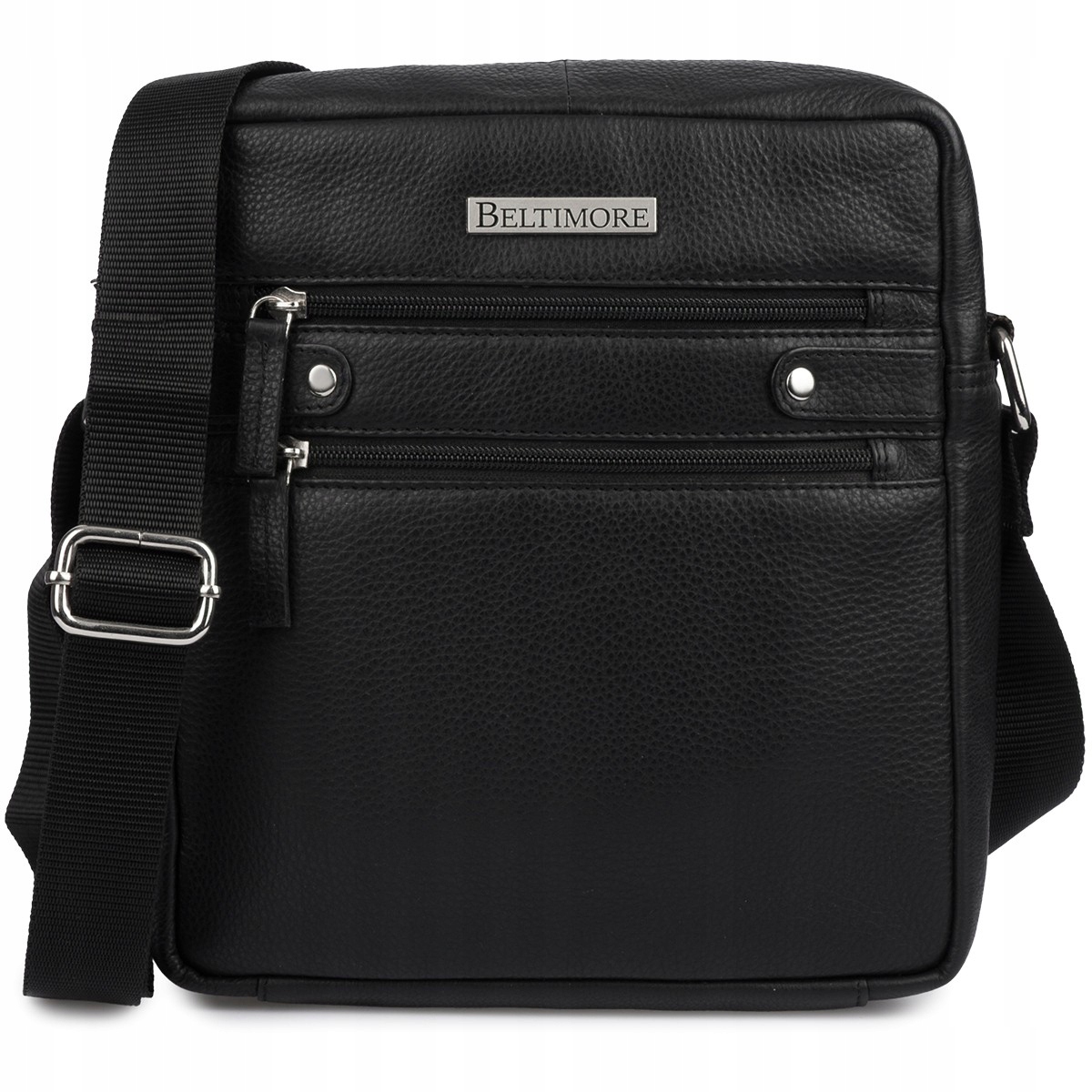 Pánská kožená taška přes rameno malá kabelka přes rameno černá elegantní Beltimore