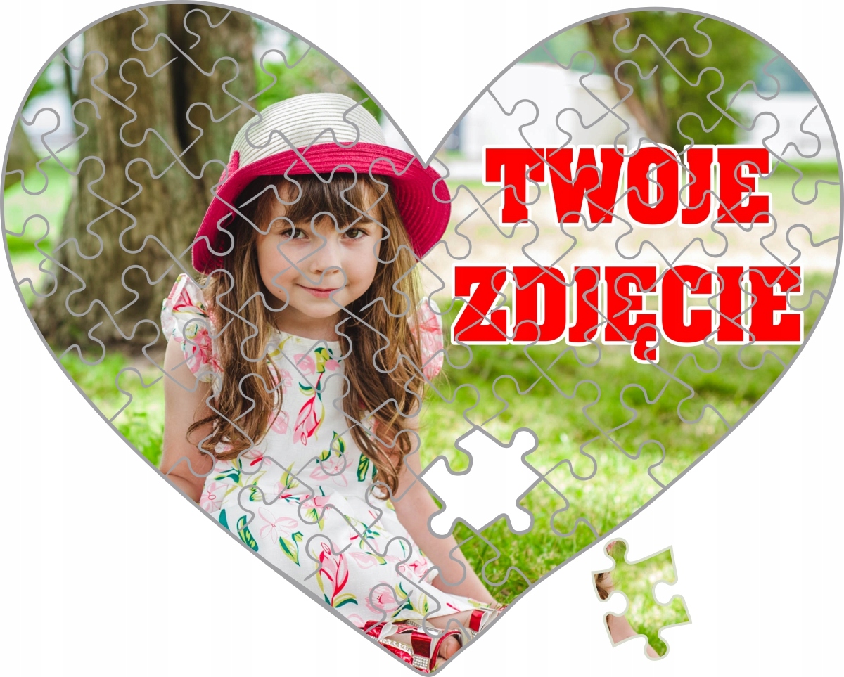 

Foto Puzzle Z Własnym Zdjęciem Nadrukiem Serce