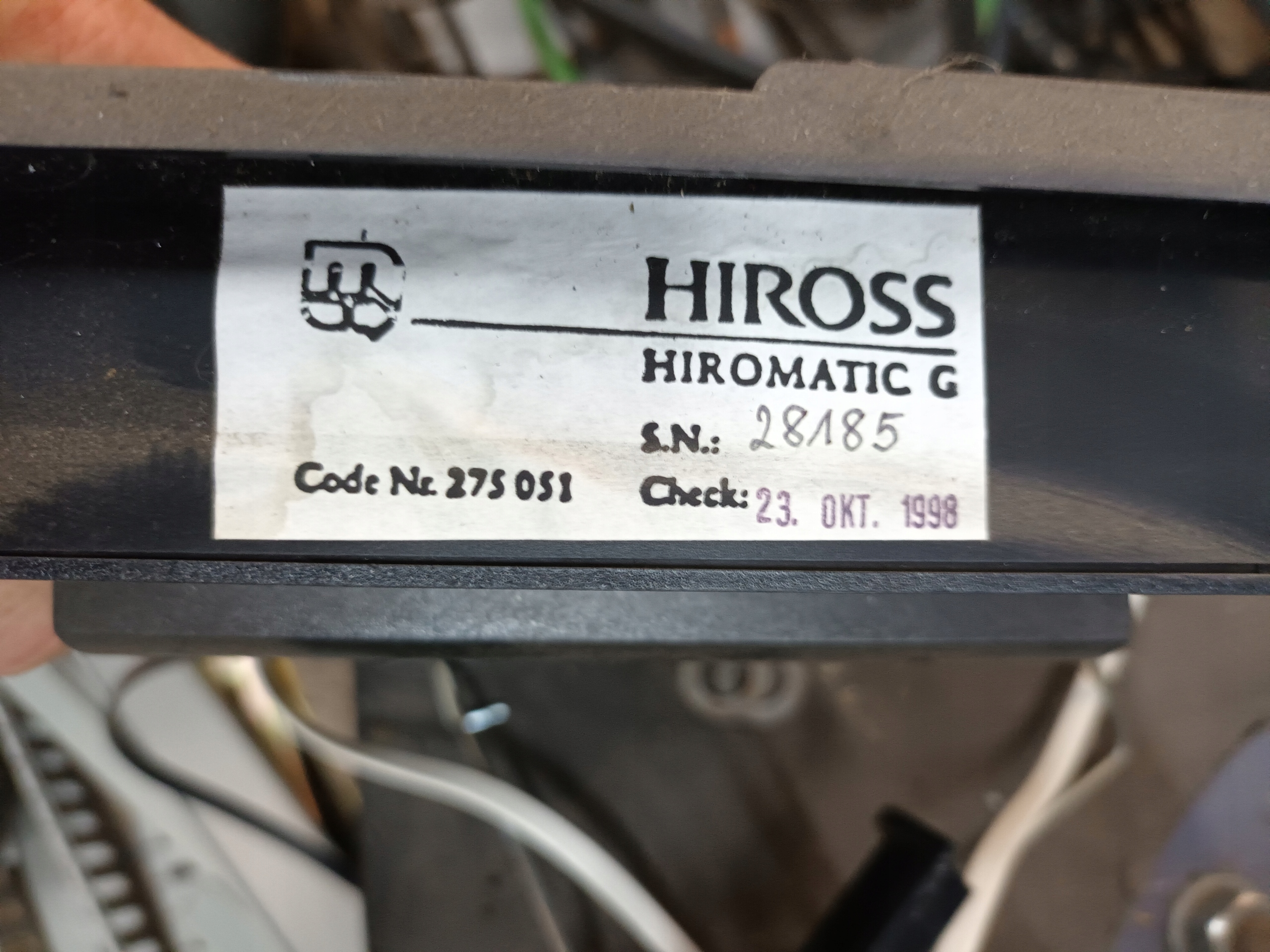 Sterownik Hiross Hiromatic G Kod producenta 28185
