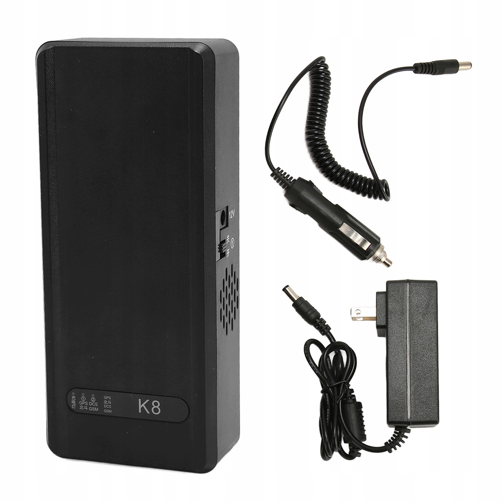 Přenosný blokátor K8, anti-nahrávání, anti-sledování, 5200 mAh, černý