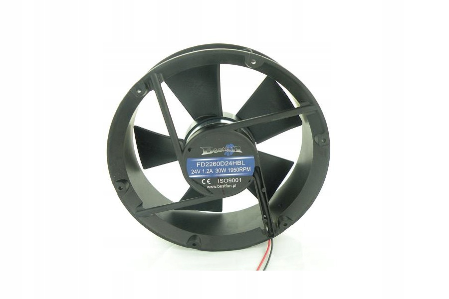 

Bestfan Wentylator Kulkowy 220x60mm 24V 476m3/h