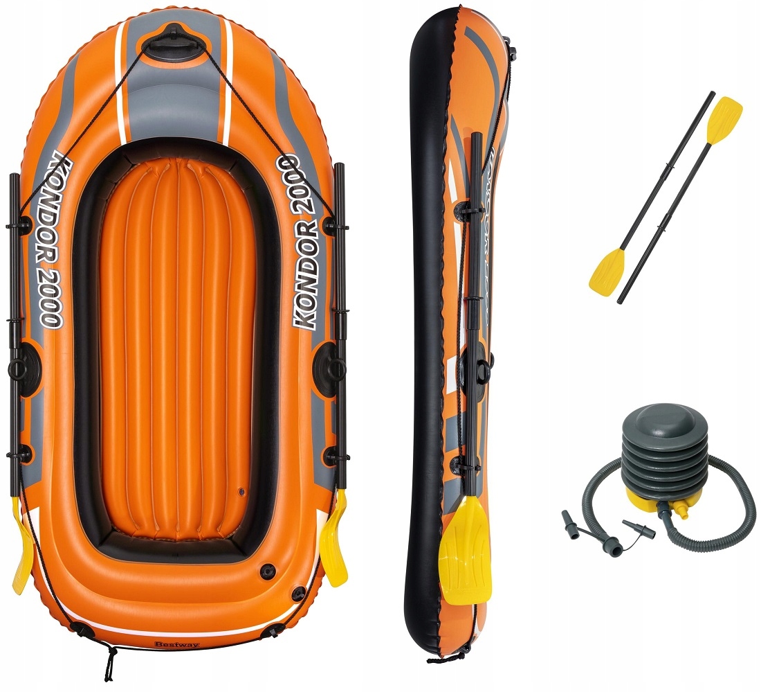WIELKI 2os PONTON + WIOSŁA + POMPKA BESTWAY 61062 Rodzaj inny