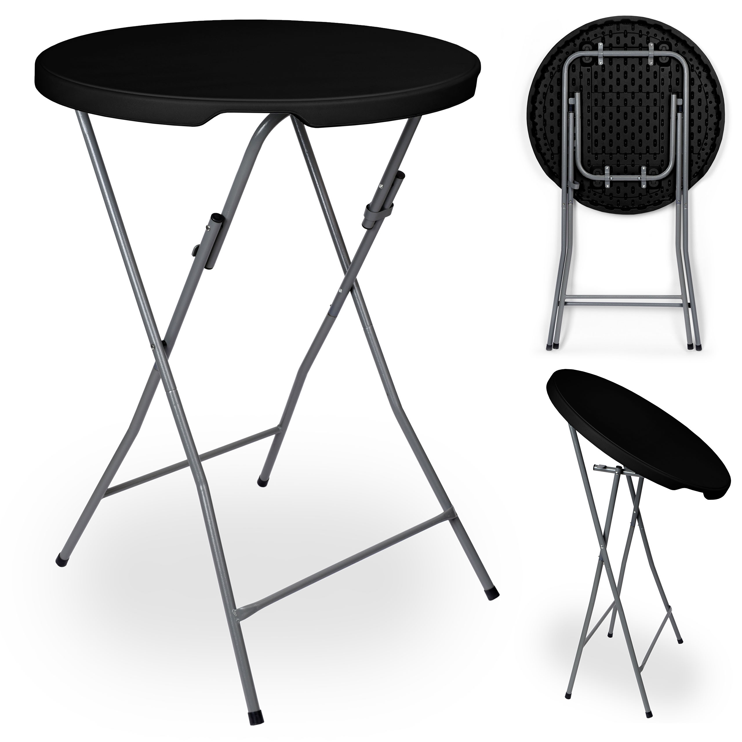 Cateringový Stolík Skladací, Gala 80 CM, Sivý