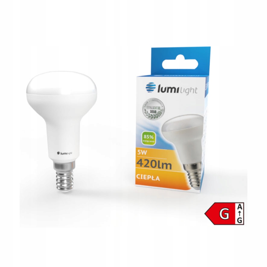 

Żarówka Led E14 5W 420LM R39 Grzybek Barwa Ciepła