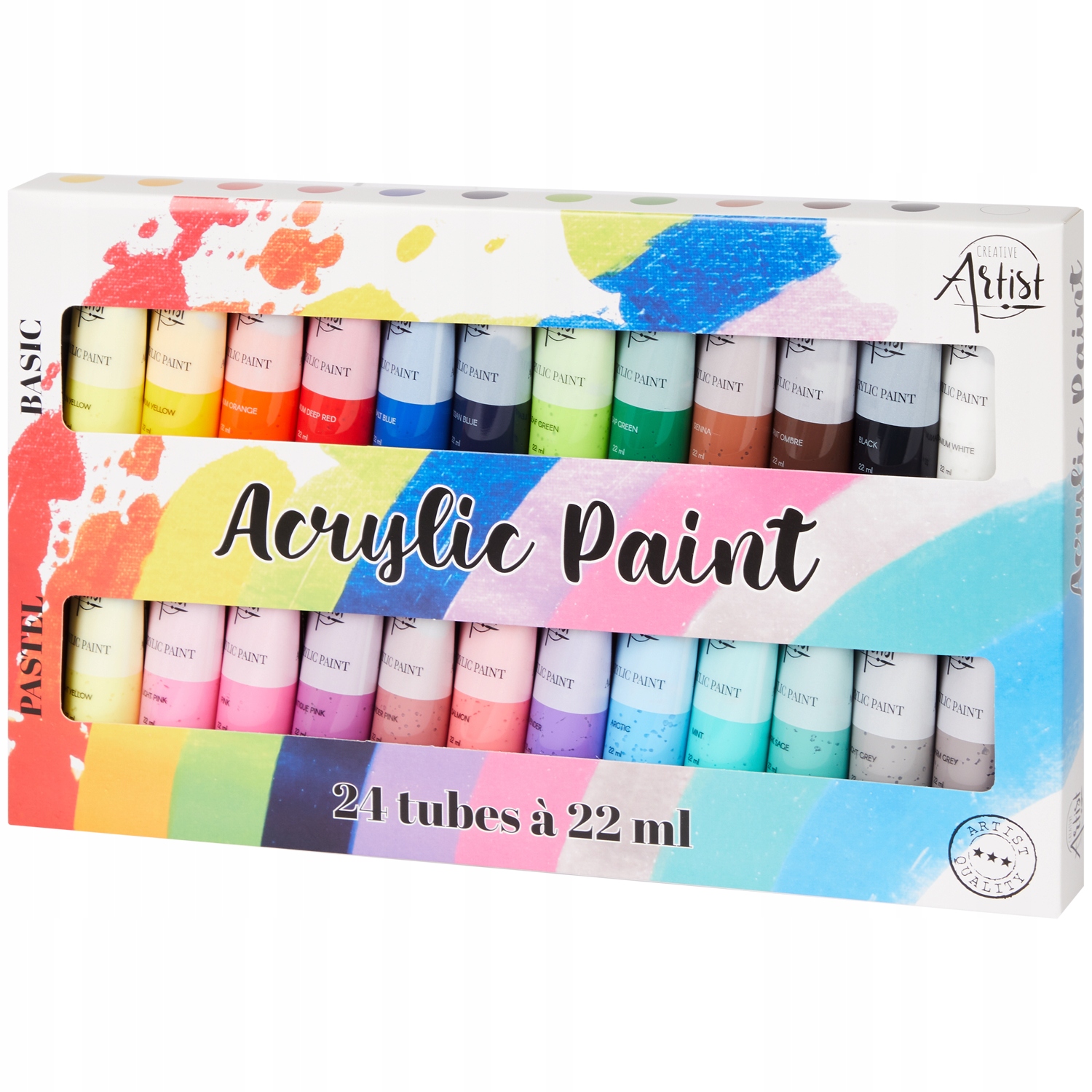 Farby akrylowe Creative Artist 24 szt. x 22 ml MIX EAN (GTIN) 8720257126767