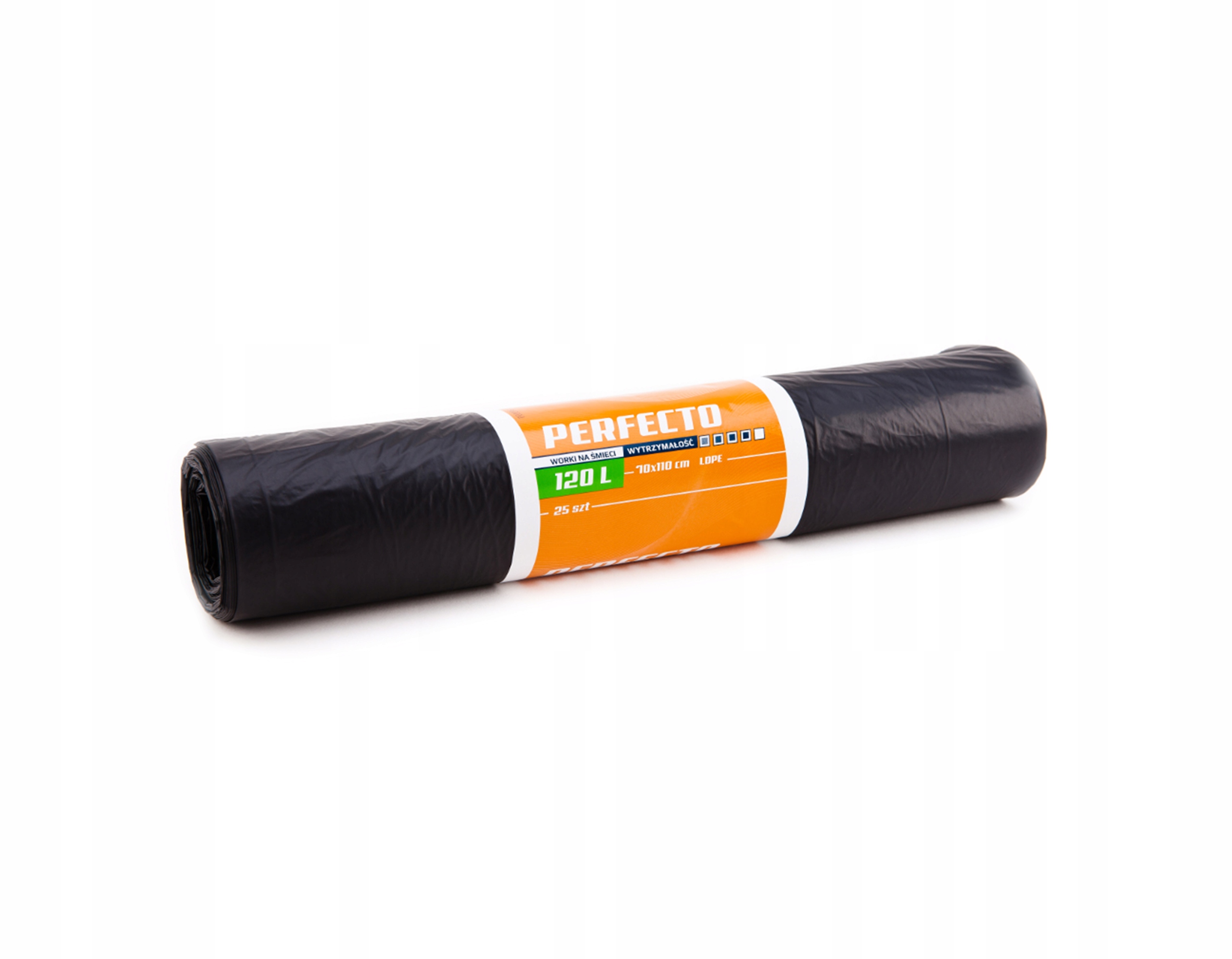 

120l Worki na śmieci Perfecto czarne Ldpe 25szt