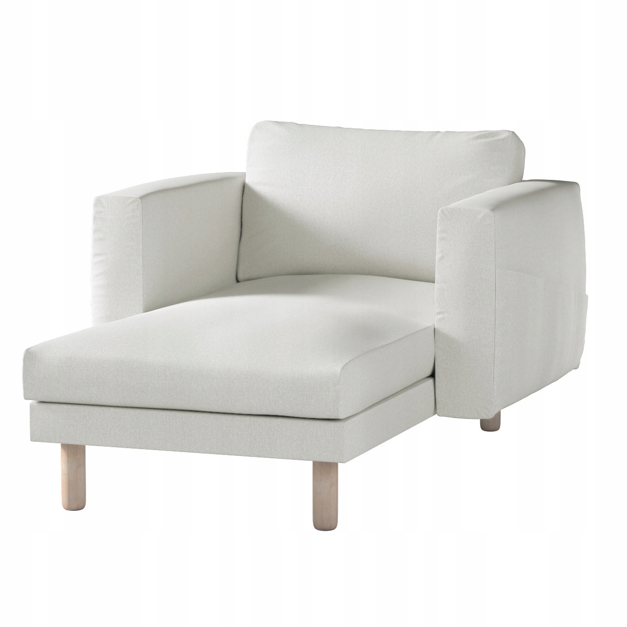 Dekoria Poťah na ležadlo Norsborg s podrúčkami Ikea, biely