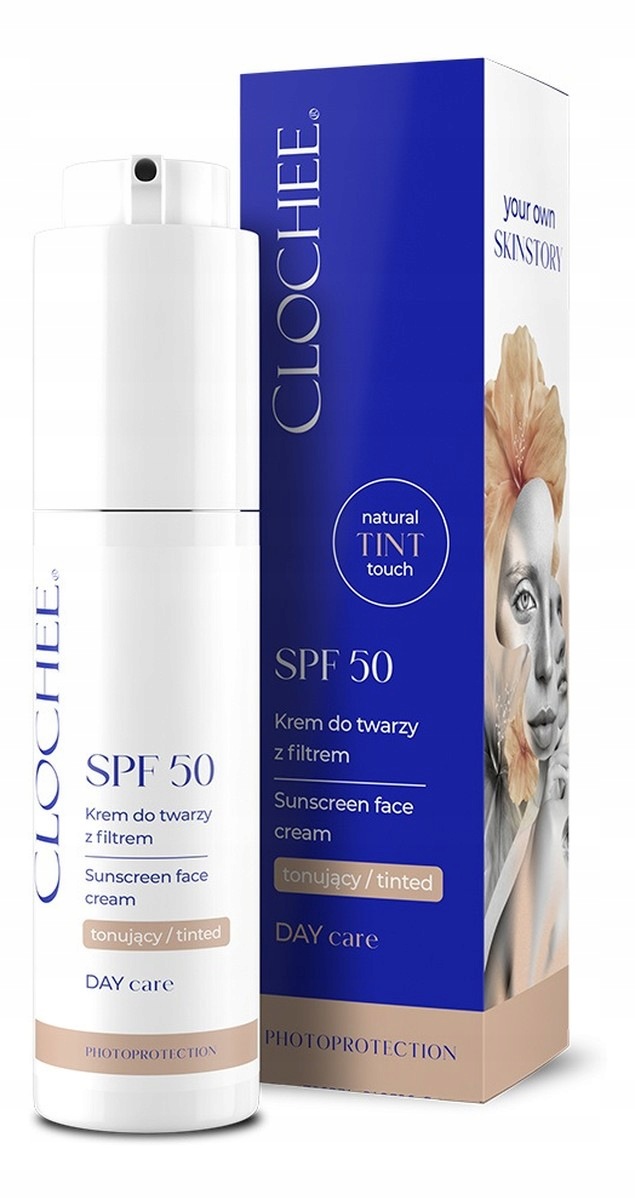 Clochee Tónovací krém na obličej spf50 50 ml